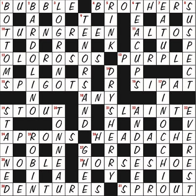 Christmas crossword 2021: solutions and winners