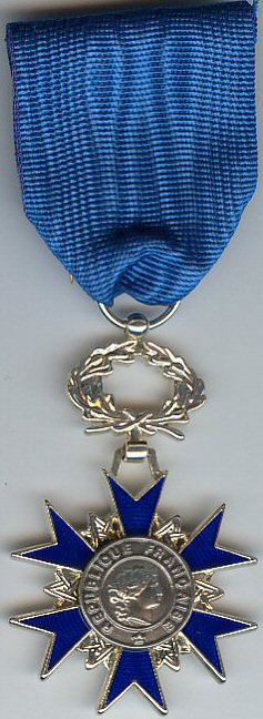 Medal of the Chevalier de l’Ordre National du Mérite