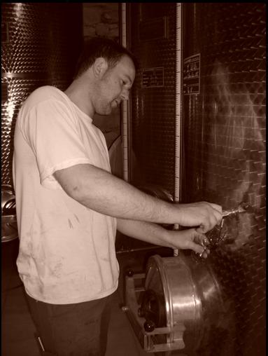 Pascal Gianesini in the cellars at Château Jouclary