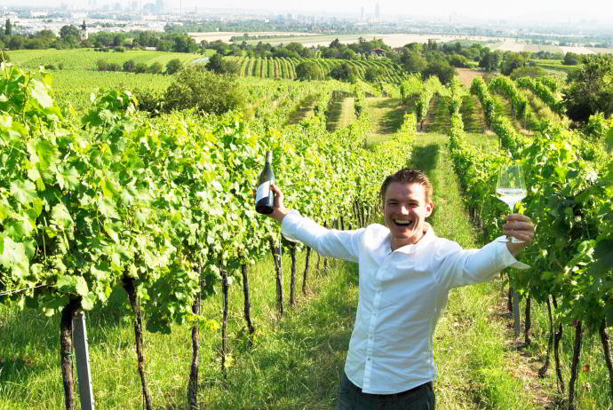 Roman Pfaffl in the vines