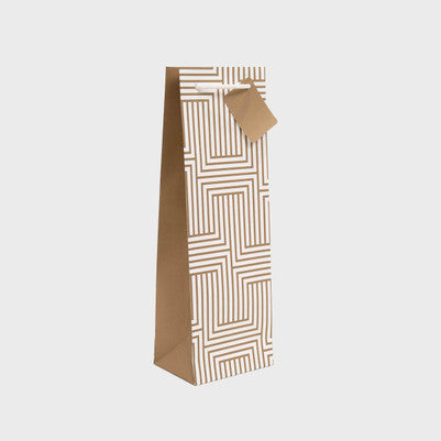 1 Bottle Bag - Matt Gold Regency-Bubble Brothers