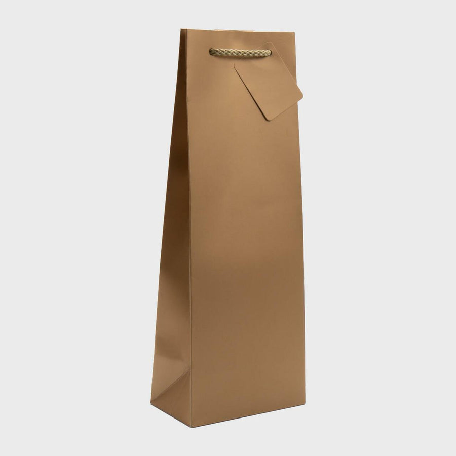 1 Bottle Bag - Plain Gold-WBC-Bubble Brothers