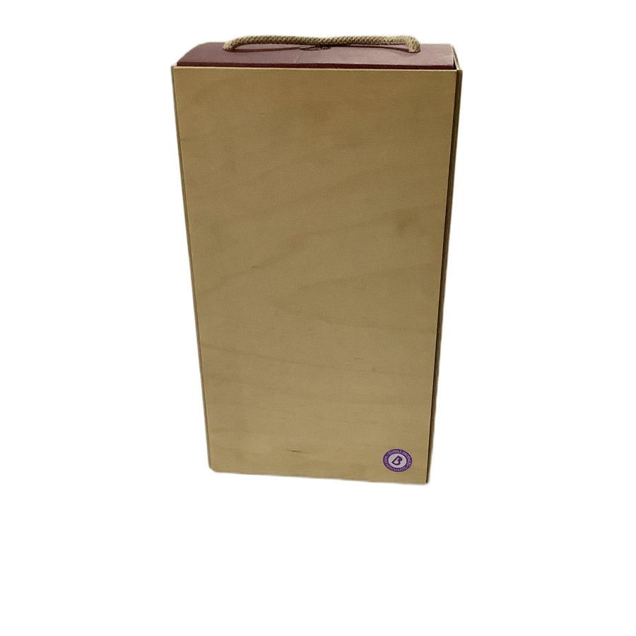 2 bottle wooden box - flatpak-WBC-Bubble Brothers