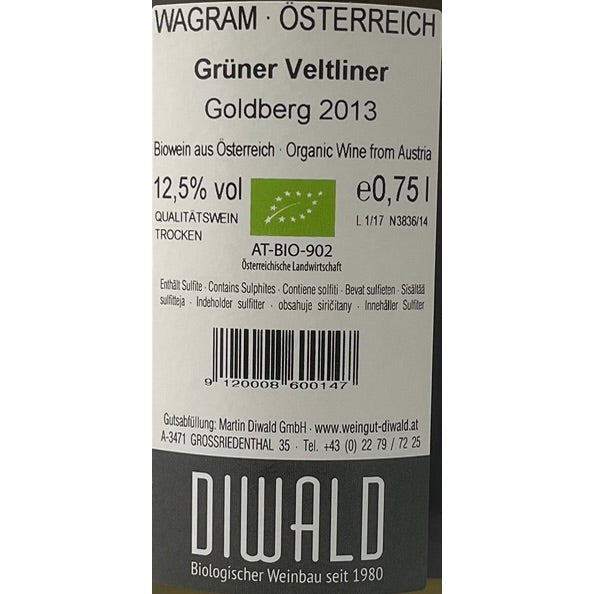 Bioweingut Diwald, Grüner Veltliner Goldberg 2013-Bubble Brothers