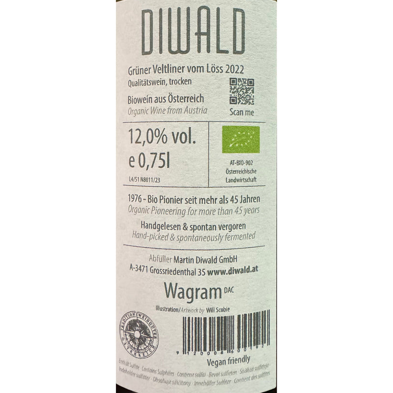 Bioweingut Diwald, Grüner Veltliner vom Löss 2022-Bioweingut Diwald-Bubble Brothers