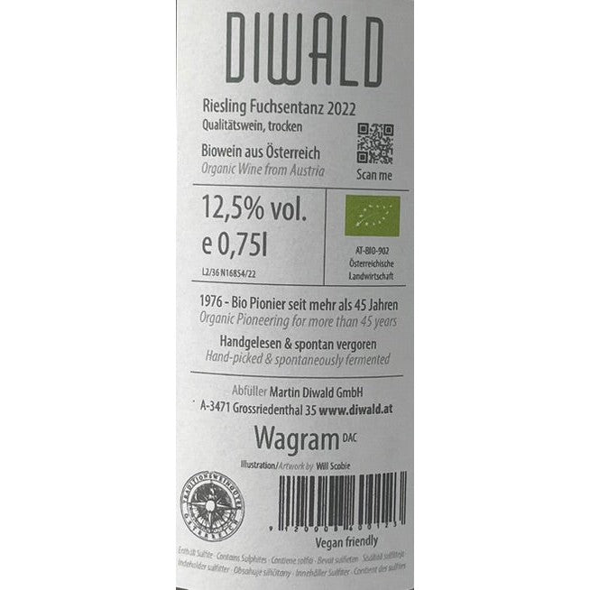 Bioweingut Diwald, Riesling Fuchsentanz 2023