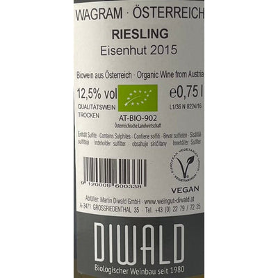 Bioweingut Diwald, Riesling Ried Eisenhut 2015-Bubble Brothers