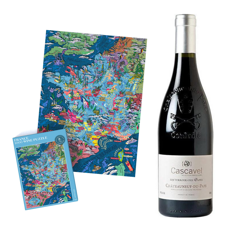 French puzzle & wine—Châteauneuf-du-Pape