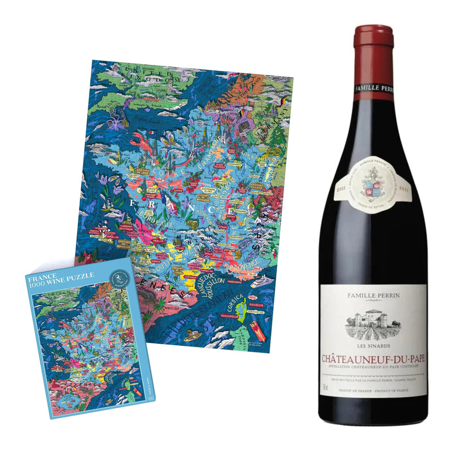 French puzzle & wine—Châteauneuf-du-Pape