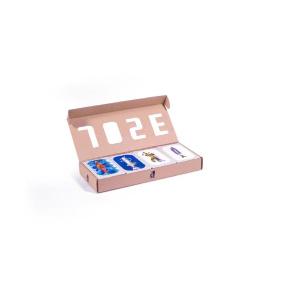 Jose Gourmet, 4-tin gift box - kraft - BEST