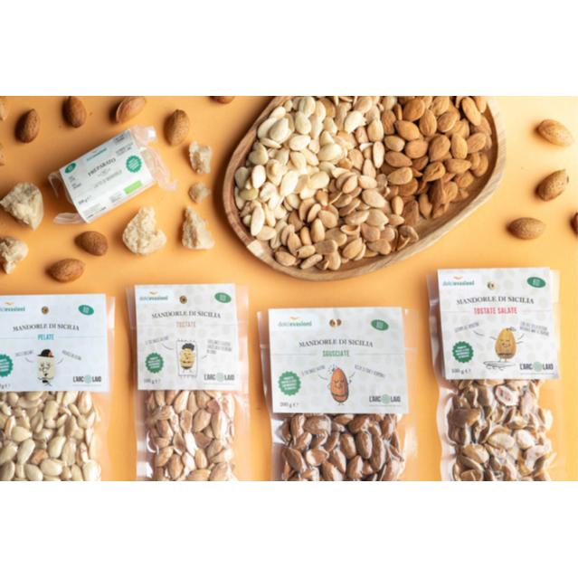 L'Arcolaio, Sicilian organic almonds - toasted 30g