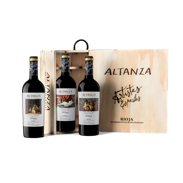 Lealtanza, Spanish Artists Collection Rioja Reserva 3-bottle gift set (Velázquez) 2011