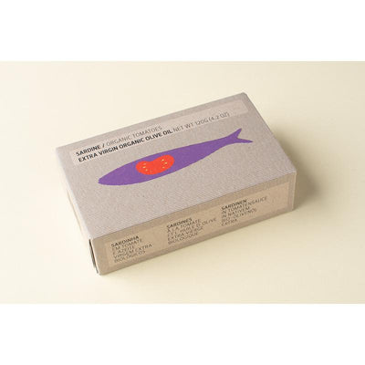 Maria Organic, Sardines in organic tomato sauce and extra virgin olive oil 120g