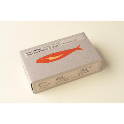 Maria Organic, Spiced small sardines in extra virgin olive oil 90g