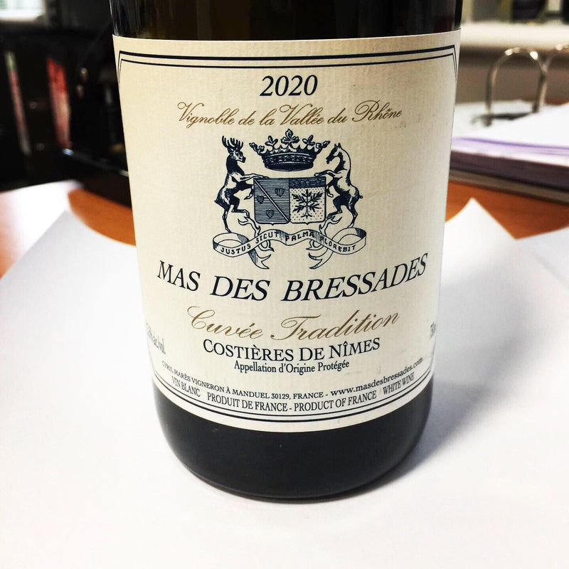 Mas des Bressades, Cuvée Tradition Blanc, AOC Costières de Nîmes-Mas des Bressades-Bubble Brothers