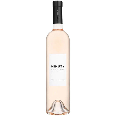 Bottle of Minuty Prestige rosé wine