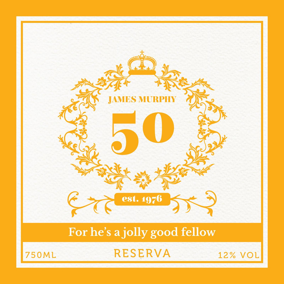 Personalised Cava - Golden Years