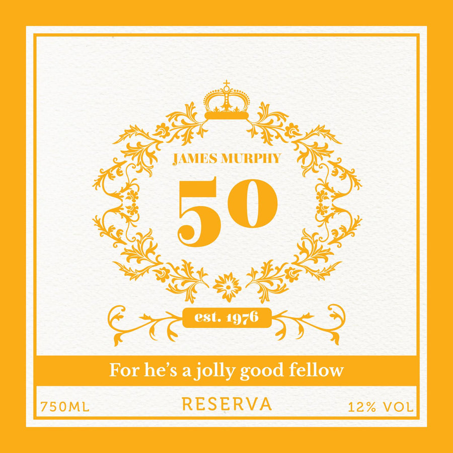 Personalised Cava - Golden Years