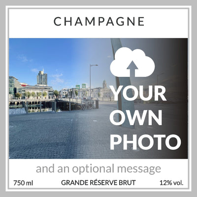 Personalised champagne - add your own image