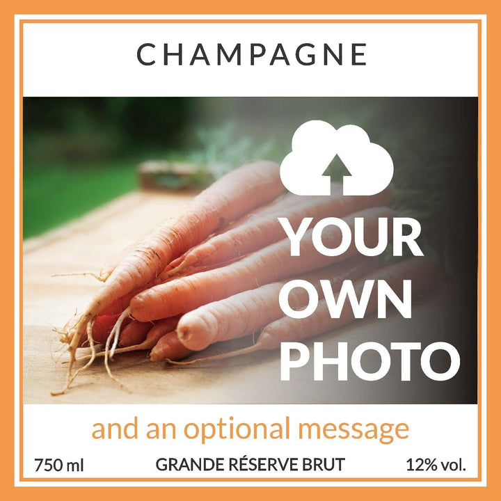 Personalised champagne - add your own image
