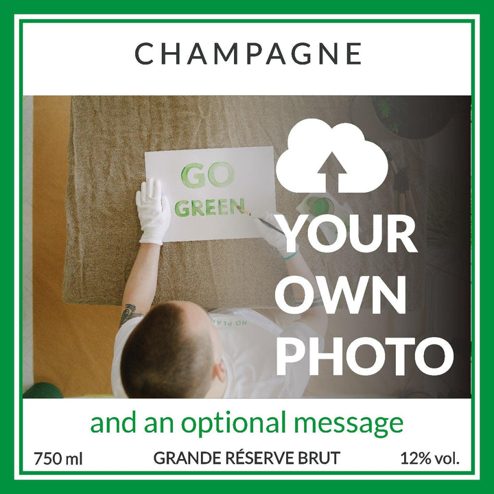 Personalised champagne - add your own image