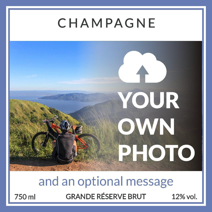 Personalised champagne - add your own image