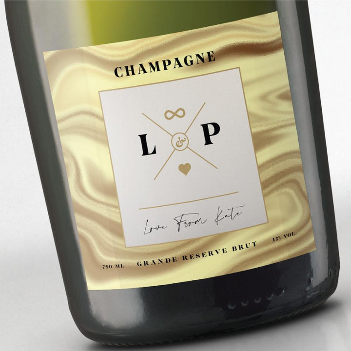 Personalised Champagne - Forever Golden