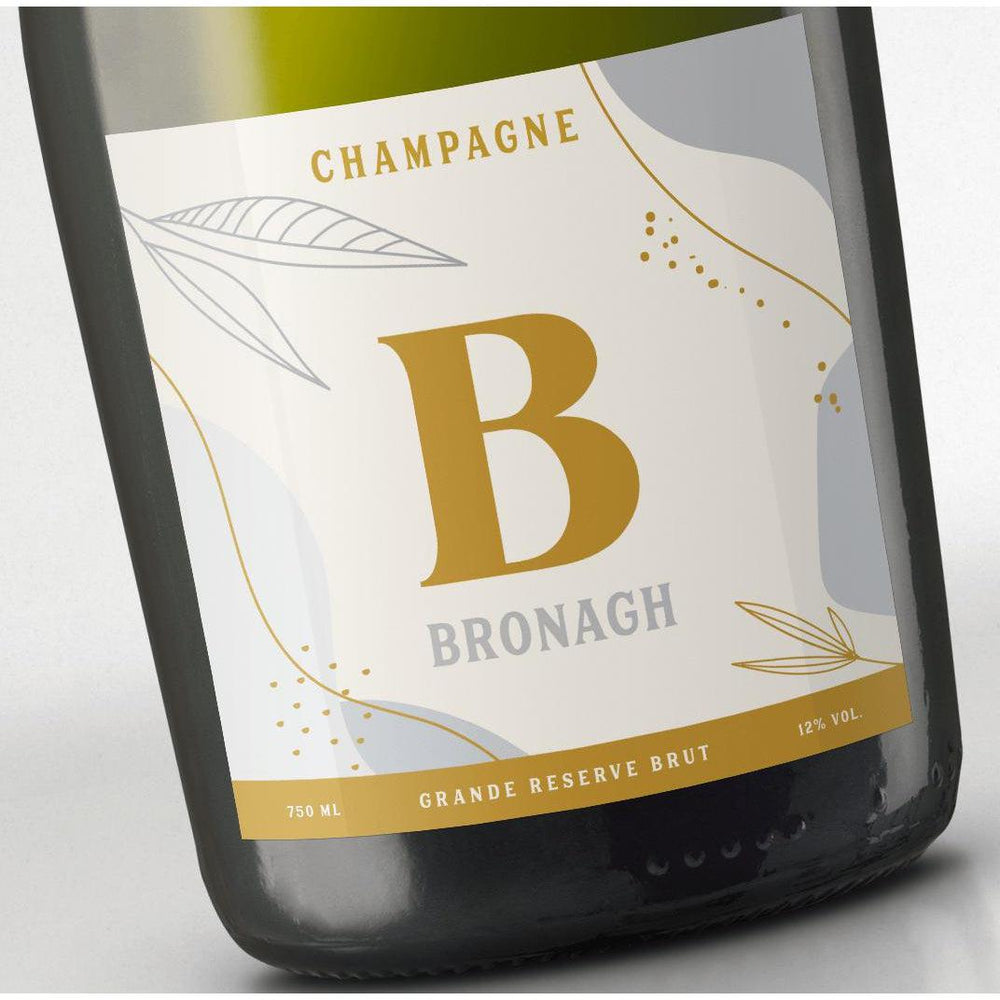 Personalised Champagne - Natural Shapes