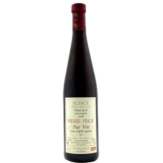 Pierre Frick, Alsace Pinot Gris macération 2018-Bubble Brothers