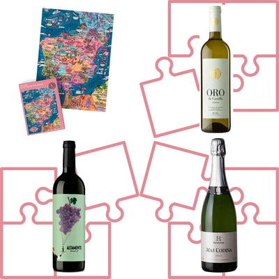 Puzzle and wine set—Spain