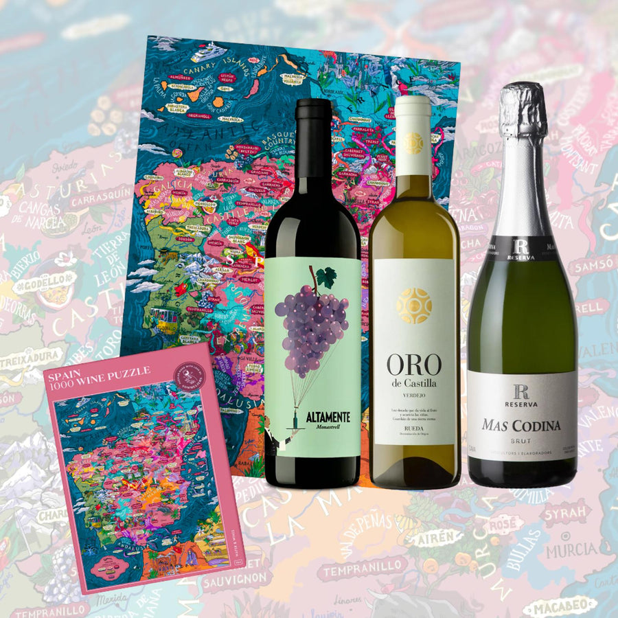 Puzzle and wine set—Spain