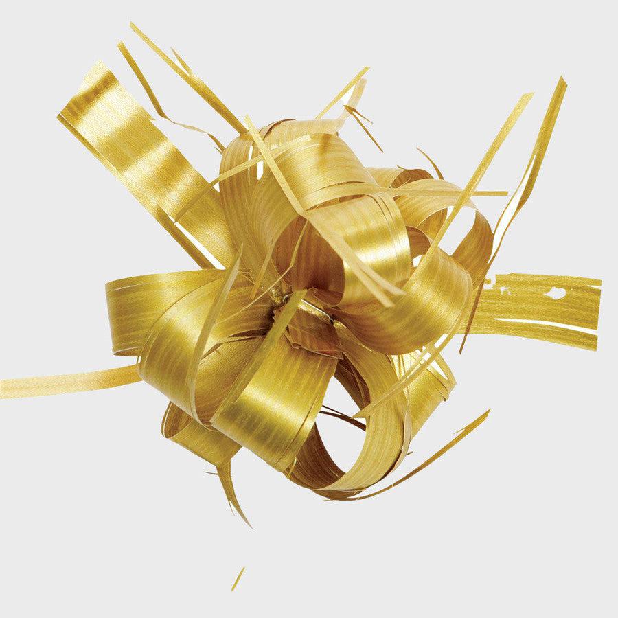 Raffia Pull Bow - Gold