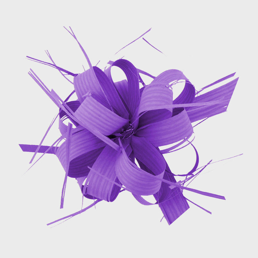 Raffia Pull Bow - Purple