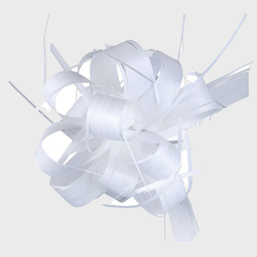 Raffia Pull Bow - White
