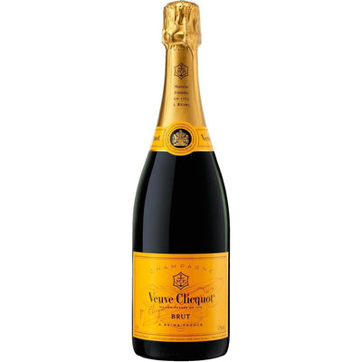 Bottle of Veuve Clicquot Yellow Label champagne