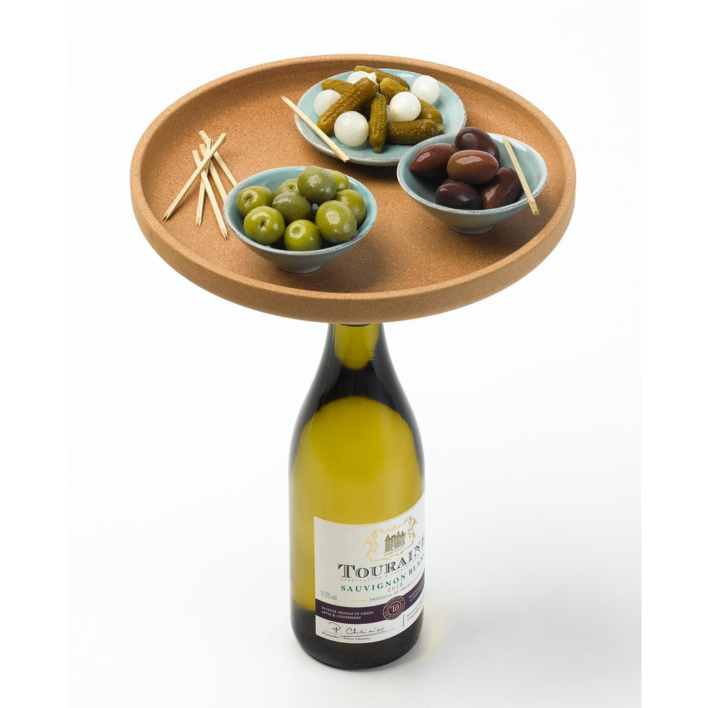 Wine bottle cork tray